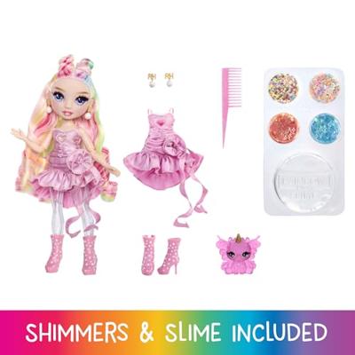 MGA Entertainment Rainbow high glitters met slijm modepop - bella