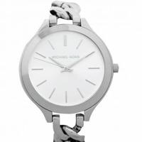 Michael Kors Dames Slim Runway Witte Wijzerplaat Horloge MK3279 - thumbnail