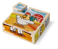 Eichhorn houten blokpuzzel boerderij - thumbnail