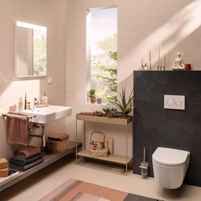 Hansgrohe AddStoris toiletborstel met wandhouder 10,5x12x34,2cm chroom Hansgrohe AddStoris toiletborstel met wandhouder 10,5x12x34,2cm chroom