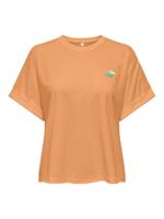 Only Onlminna S/s Top Cs Pr Jrs T-shirts Mock Orange - thumbnail
