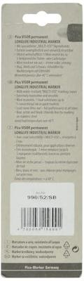 Pica 990/52 VISOR Permanent marker wit in blisterverpakking - PI99052SB
