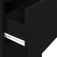 Computertorenstandaard met lade 30x44x74 cm zwart - thumbnail