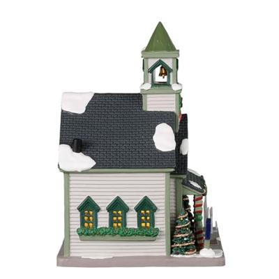 Balsam Glen Church battery operated Led Kerst LEMAX - Lemax