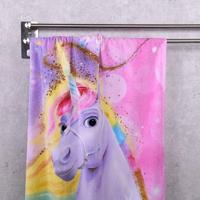 Unicorn Academy Velour Towel Magic 75 x 150 cm - thumbnail