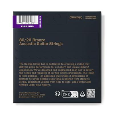 Dunlop DAB1152 80/20 Bronze Medium Light 11-52 snarenset