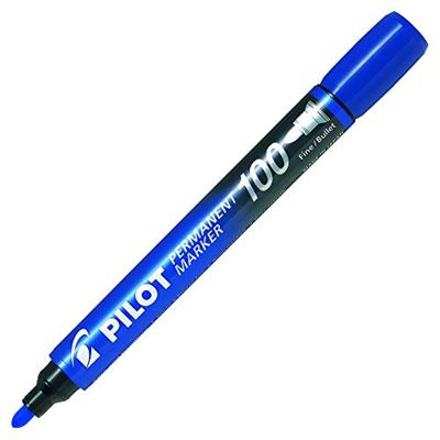 Viltstift PILOT 100 rond fijn blauw Viltstift PILOT 100 rond fijn blauw