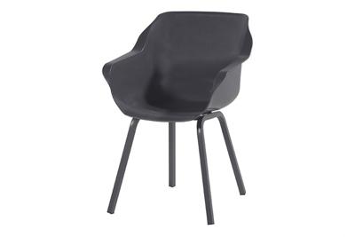 Hartman Tuinstoel 'Sophie' met armleuning, kleur Antraciet