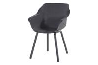 Hartman Tuinstoel 'Sophie' met armleuning, kleur Antraciet - thumbnail