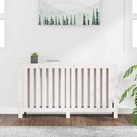 VidaXL Radiatorombouw 153x19x84 cm massief grenenhout wit - thumbnail