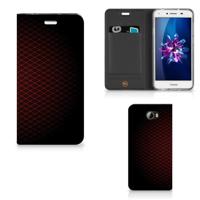Huawei Y5 2 | Y6 Compact | Hoesje met Magneet | Geruit Rood - thumbnail