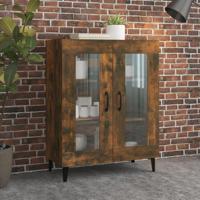Dressoir 69,5x34x90 cm bewerkt hout gerookt eikenkleurig - thumbnail