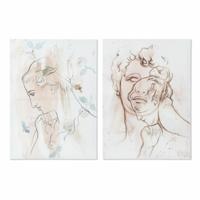 Schilderij DKD Home Decor Abstract (50 x 1,8 x 70 cm) (2 Stuks) - thumbnail