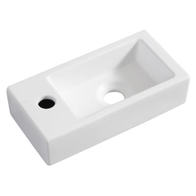 Rhea mini fontein links 36,5 x 18 x 9 cm keramiek mat wit Rhea mini fontein links 36,5 x 18 x 9 cm keramiek mat wit