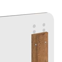 Bedframe met hoofdeinde Oudhout 135 x 190 cm Bewerkt hout - thumbnail