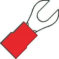 100 Vorkkabelschoen M5 Geïsoleerd rood voor draad 0,5-1,5 mm2 klemko 100290 - thumbnail