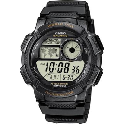 Casio AE-1000W-1AVEF Horloge Kwarts (l x b x h) 48.1 x 43.7 x 13.7 mm Zwart Materiaal (behuizing): Hars Materiaal (armband): Hars Casio AE-1000W-1AVEF Horloge Kwarts (l x b x h) 48.1 x 43.7 x 13.7 mm Zwart Materiaal (behuizing): Hars Materiaal (armband): Hars