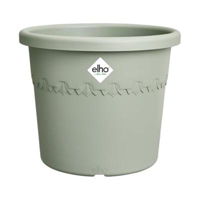 Elho bloempot Algarve Cilindro 35cm tijmgroen