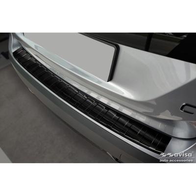 Zwart RVS Bumper beschermer passend voor CitroÃ«n C4 & e-C4 2020- 'Ribs' AV245084