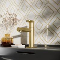 Hotbath Fonteinkraan Gal 14.8 cm Geborsteld Messing PVD - thumbnail