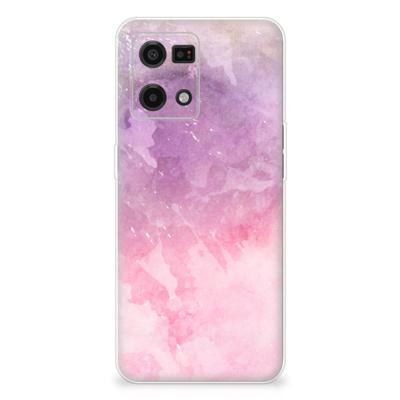 Smartphone hoesje OPPO Reno7 4G Pink Purple Paint