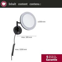 Paulmann Masua 71149 LED-spiegellamp 4 W Warmwit Zwart (mat) - thumbnail