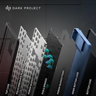 Dark Project ALU87A Midnight TKL Mechanisch Gaming Toetsenbord Dark Project ALU87A Midnight TKL Mechanisch Gaming Toetsenbord