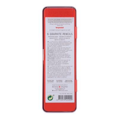 Grafietpotlood Bruynzeel Expression set à 6 hardheden grijs Grafietpotlood Bruynzeel Expression set à 6 hardheden grijs