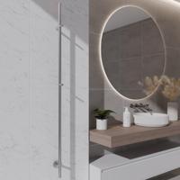 Wiesbaden Callista Elektrische Staafhanddoekradiator - 60 watt - 150 cm - Chroom - thumbnail