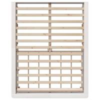 Bedframe met opslag Wit 210 x 168 x 30 cm Massief grenenhout - thumbnail
