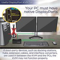TrendNet TK-440DP KVM-switch DisplayPort Toetsenbord 3840 x 2160 Pixel - thumbnail