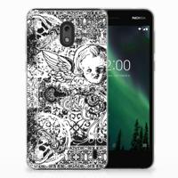 Silicone Back Case Nokia 2 Skulls Angel - thumbnail