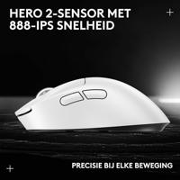 Draadloze gamingmuis - Logitech - G Pro X Superlight 2 DEX - Wit - thumbnail