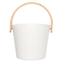 Rento Design sauna-emmer met beugel - Wit - thumbnail