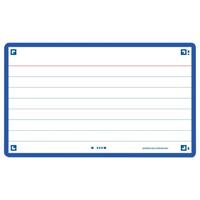 Flashcard Oxford 2.0 75x125mm 80 vel 250gr lijn blauw - thumbnail
