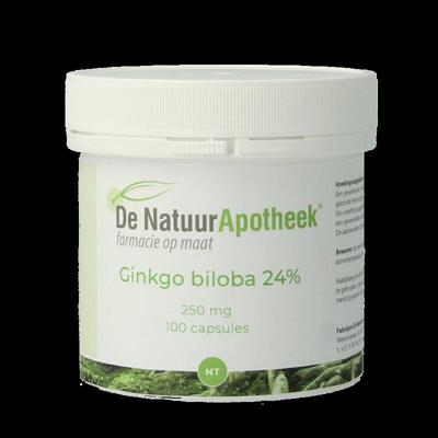 Natuurapotheek Ginkgo biloba 24% 250mg 100 Capsules