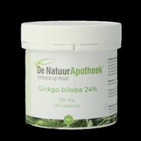 Natuurapotheek Ginkgo biloba 24% 250mg 100 Capsules - thumbnail