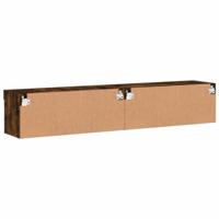 Tv-meubels met LED-verlichting 2 st 80x30x30 cm gerookt eiken - thumbnail