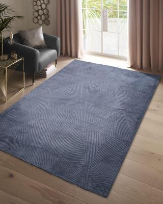 MOMO Rugs - Clarke & Clarke Blaize Blue Twilight - MOMO Rugs - Clarke & Clarke Blaize Blue Twilight -