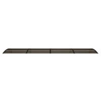 VidaXL Deurluifel 400x100 cm polycarbonaat zwart - thumbnail
