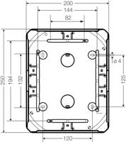 Hensel 62000069 Verdeeldoos Halogeenvrij, Verzegelbaar, Weerbestendig (l x b) 255 mm x 205 mm 1 stuk(s) - thumbnail