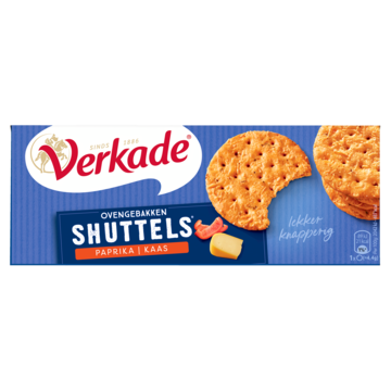 Verkade Ovengebakken Shuttels Paprika & Kaas 150 g bij Jumbo