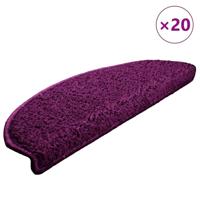 VidaXL Trapmatten 20 st 65x21x4 cm violet halfrond groot - thumbnail