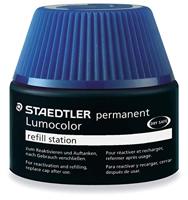Viltstiftvulling Staedtler Lumocolor permanent 15ml blauw - thumbnail