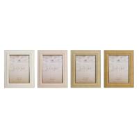 Fotolijsten Home ESPRIT Bruin Beige Kristal polyestyreen Scandinavisch (4 Stuks) - thumbnail