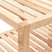 Badkamerrek 100x40x65 cm massief walnotenhout - thumbnail