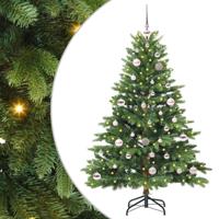Kunstkerstboom met 150 LED met standaard Groen 150 cm PE en PVC - thumbnail