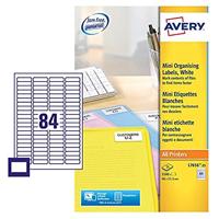 Etiket Avery L7656-25 46x11.1mm wit 2100 etiketten - thumbnail
