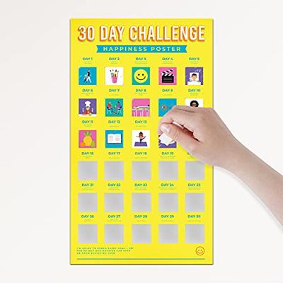 Gift Republic 30 Dagen Uitdaging Poster Geluk