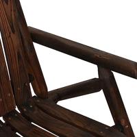 Tuinbank 2-zits 119x85x98 cm massief vurenhout - thumbnail